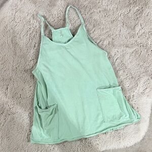 Mint Green Free People Hot ShotMini Sport Dress sz s with marbling — see details